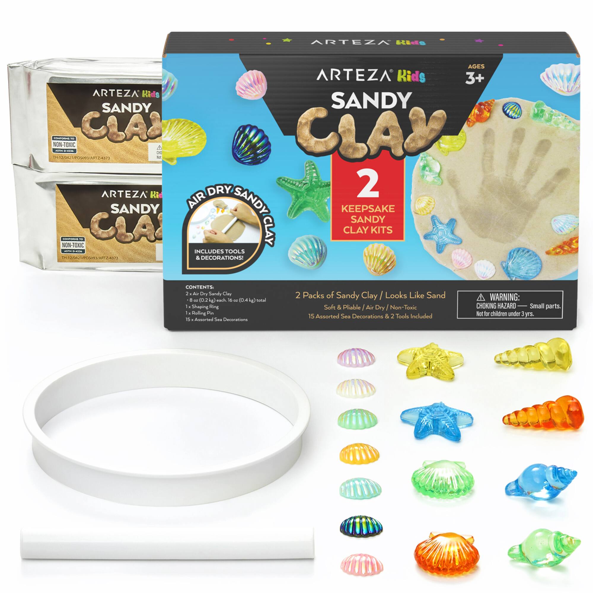Arteza® Kids Sandy Clay Keepsakes Kit